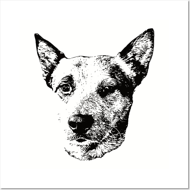 Australian Cattle Dog gift for Blue Heeler Owners Wall Art by DoggyStyles